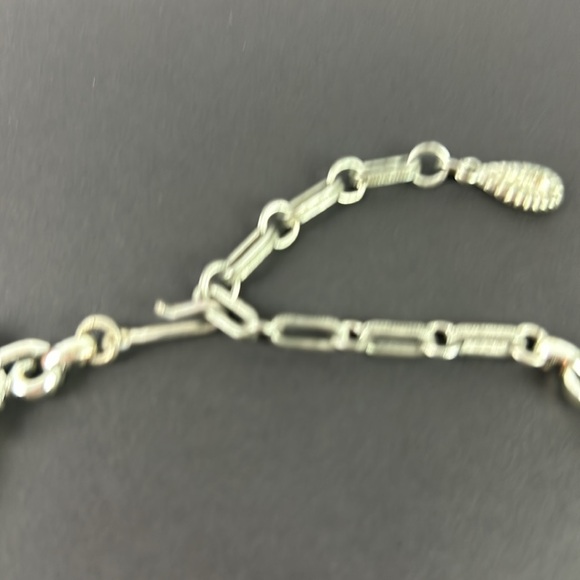 Vintage silver leaf 50’s choker necklace - Picture 3 of 7